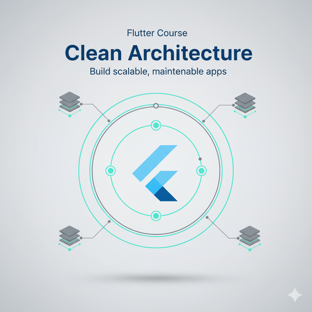 Flutter & Clean Architecture kursunun tanıtım görseli