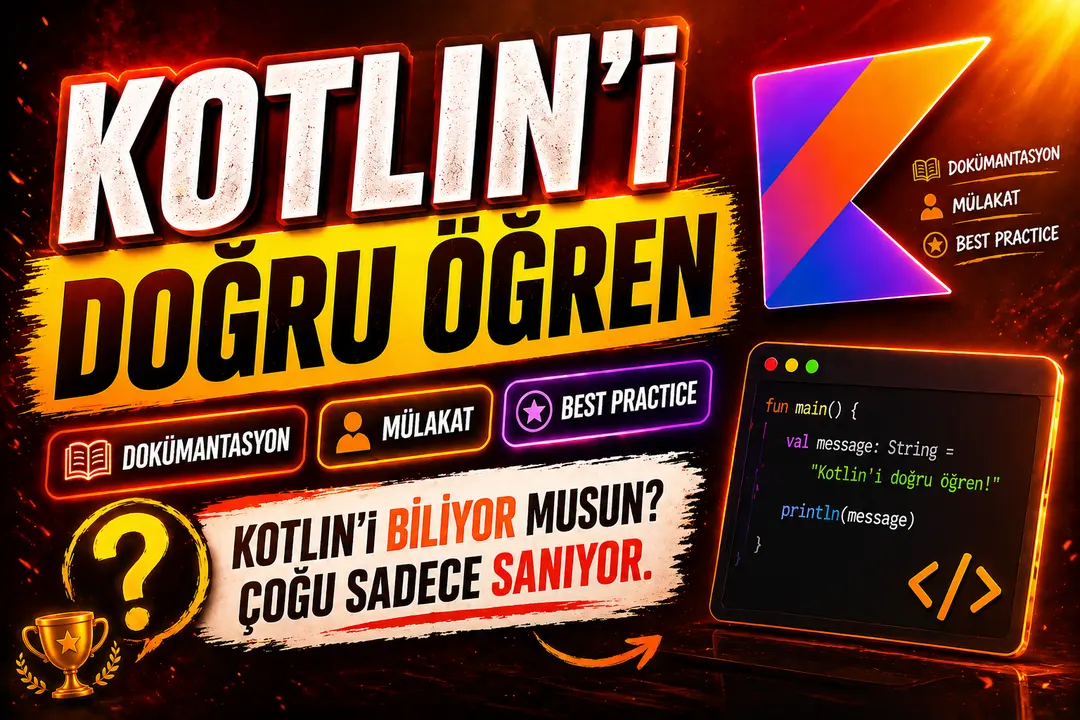 Kotlin Eğitimi + Mülakat Soruları (Dokümantasyon Odaklı)