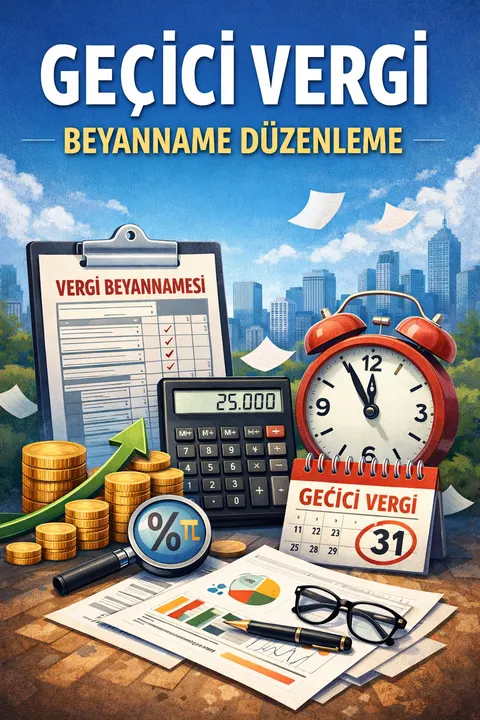 25.Geçici Vergi Beyanname Düzenleme