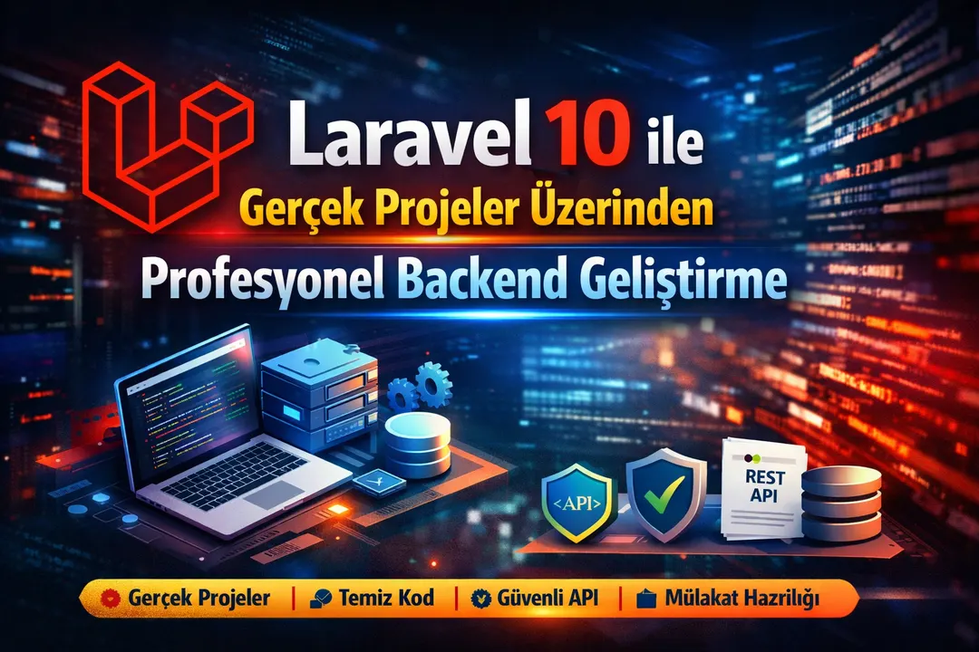 Laravel ile Geliştirme kursunun tanıtım görseli